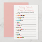 Baby Books Emoji Pictionary Game Pink (Voorkant / Achterkant)