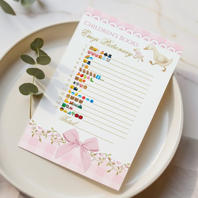 Baby Books Emoji Pictionary Goose Pink Game (Creator heeft geüpload)