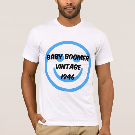 baby-boomer 1946 t-shirt (Voorkant)