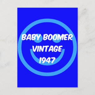 baby-boomer 1947 briefkaart