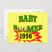 baby Boomer 1956 Briefkaart (Voorkant / Achterkant)