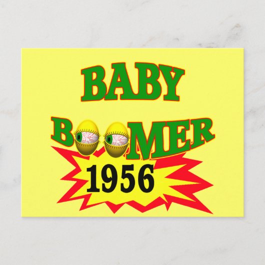 baby Boomer 1956 Briefkaart (Voorkant)