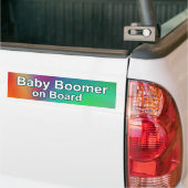 Baby Boomer aan boord van de Bumpersticker (Op Truck)