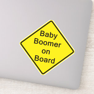 Baby Boomer aan boord Window sticker