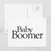 Baby Boomer Briefkaart (Voorkant / Achterkant)