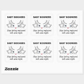 Baby Boomer heupen Vierkante Sticker (Vel)