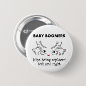 Baby Boomer Hips Ronde Button 5,7 Cm (Voorkant /achterkant)
