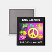 Baby Boomer Magnet - Psychodelic (Voorkant / Achterkant)