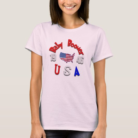 Baby Boomer USA T-shirt (Voorkant)