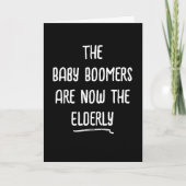 Baby Boomer Verjaardag Humor Kaart (Voorkant)