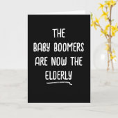 Baby Boomer Verjaardag Humor Kaart (Gele Bloem)