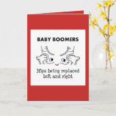 Baby Boomers - Heupen die links en net worden Kaart (Gele Bloem)