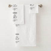 Baby Boomers - Hips die links en rechts worden ver Bad Handdoek (Insitu)