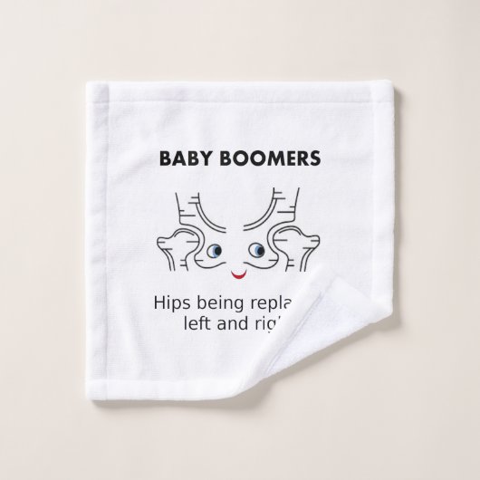 Baby Boomers - Hips die links en rechts worden ver Bad Handdoek (Wasdoekje)
