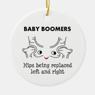 Baby Boomers - Hips die links en rechts worden ver Keramisch Ornament