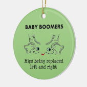 Baby Boomers - Hips die links en rechts worden ver Keramisch Ornament (Links)