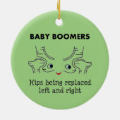 Baby Boomers - Hips die links en rechts worden ver Keramisch Ornament (Achterkant)