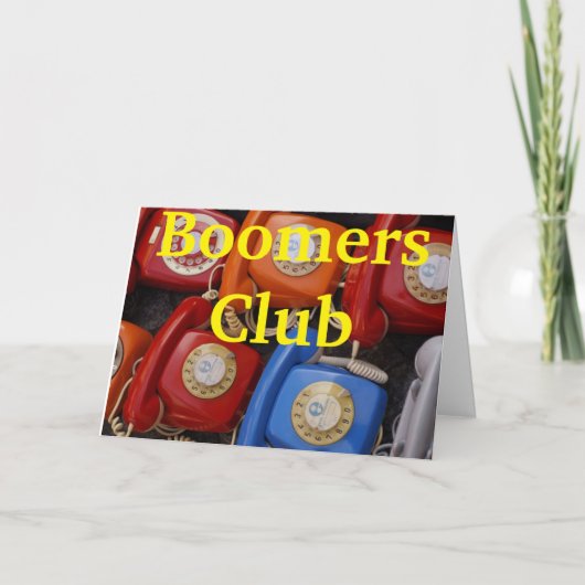 Baby Boomers Kaart (Voorkant)
