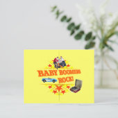 Baby Boomers Rock Briefkaart (Staand voorkant)