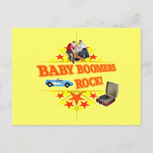 Baby Boomers Rock Briefkaart