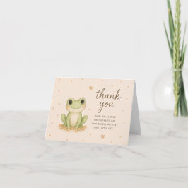 Baby Boomkikker Baby Shower Bedankkaart