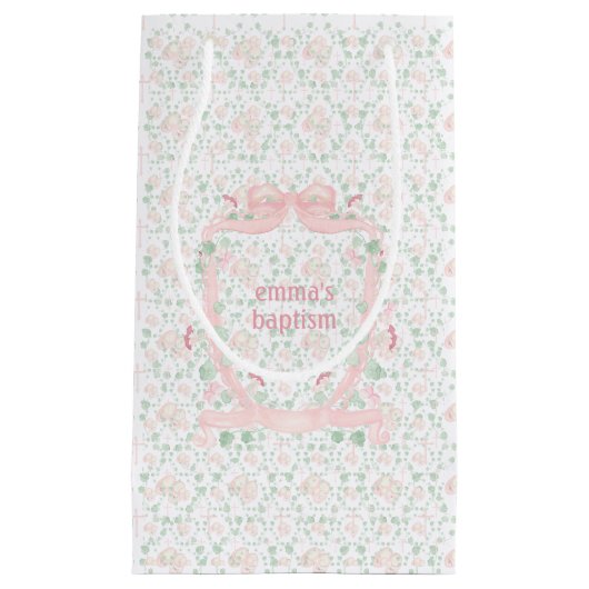 Baby Bootie Coquette Crest Klein Cadeauzakje (Voorkant)