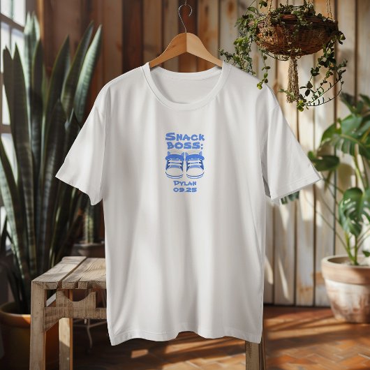 Baby Booties Aankondiging naam datum T-Shirt