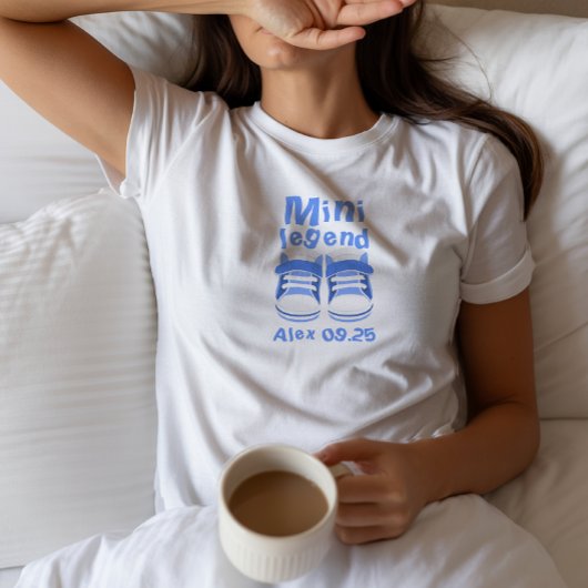 Baby Booties Aankondiging naam datum T-Shirt