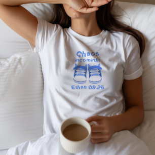 Baby Booties Aankondiging naam datum T-Shirt