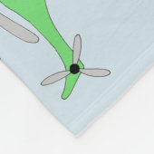 Baby-bootjes Cute Blue Train Tractor Milestone Fleece Deken (Hoek)