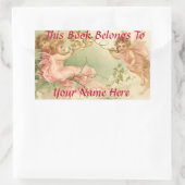 Baby Bord Boeknaam Rechthoekige Sticker (Tas)