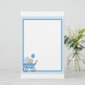 Baby Border Boy Briefpapier (Staand voorkant)