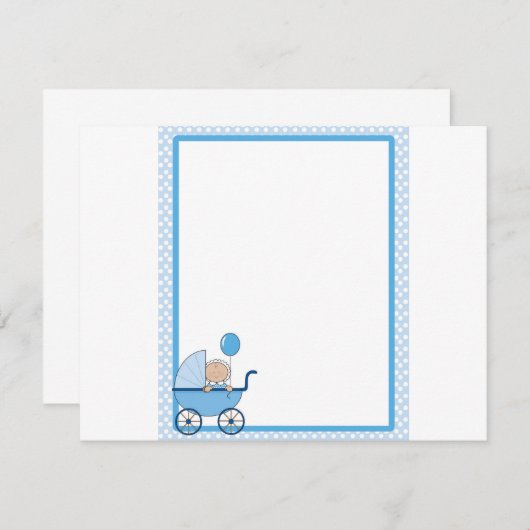 Baby Border Boy Kaart (Voorkant / Achterkant)