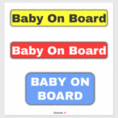 Baby bordjes aan boord - Auto Sticker (Vel)