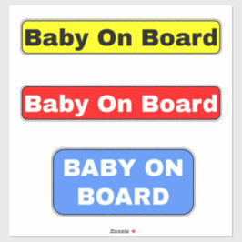 Baby bordjes aan boord - Auto Sticker
