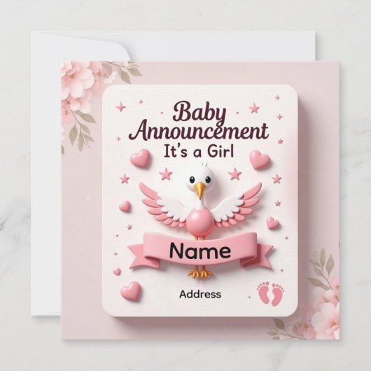 baby born feestdagenkaart (Voorkant)