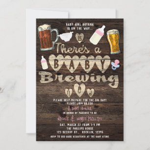 Baby Borrel Bier Feestje Wordt Vader Koppel Shower Kaart