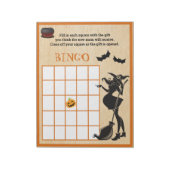 Baby Borrel Shower Halloween Heks Bingo Spel Notitieblok (Linkerzijde)