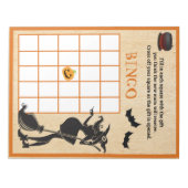 Baby Borrel Shower Halloween Heks Bingo Spel Notitieblok (Voorkant)