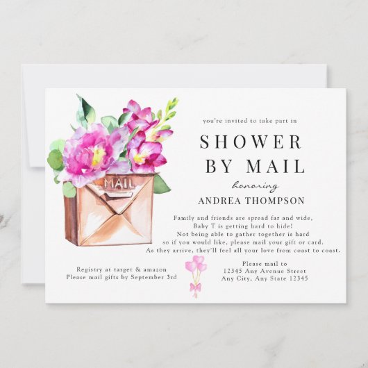 Baby Borrelcadeau Verzending Kaart (Voorkant)