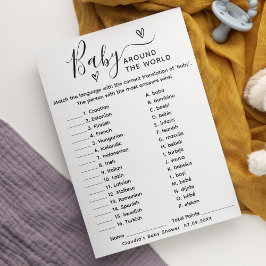 Baby Borrelspel Baby Rond de Wereld Kaart