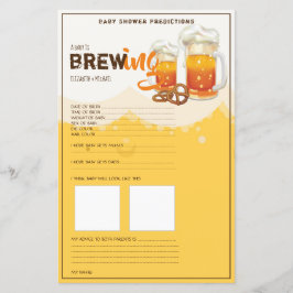 Baby borrelt - Bier - Voorspellingen voor Shower G