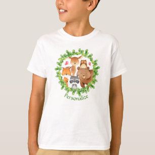 Baby Bosdieren Beer Wasbeer Eekhoorn Verjaardag T-shirt