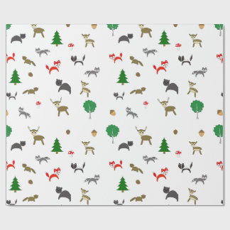 Baby bosdierenpakpapier cadeaupapier