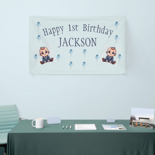 Baby Boss Verjaardag Banner-Custom Party Decoratio Spandoek (Beurs)