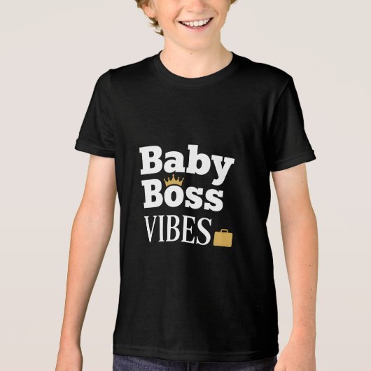 Baby Boss VIBES Tri-Blend Shirt (Voorkant)