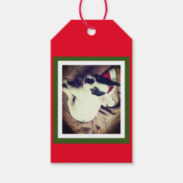 Baby Boston Bull Christmas Cadeaulabel