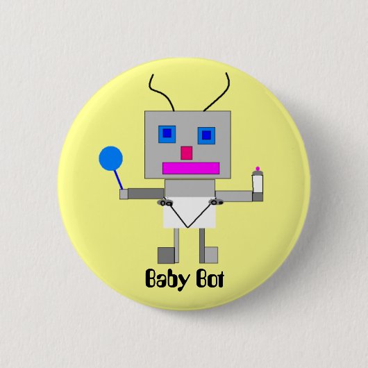 Baby Bot Ronde Button 5,7 Cm (Voorkant)