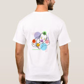 Baby Botanische kunst T-shirt (Achterkant)