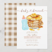 Baby Bottle Butter Honey Pancake Baby shower Kaart (Voorkant / Achterkant)